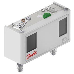 Dual Druckschalter / Pressostat Danfoss KP15, man. Reset