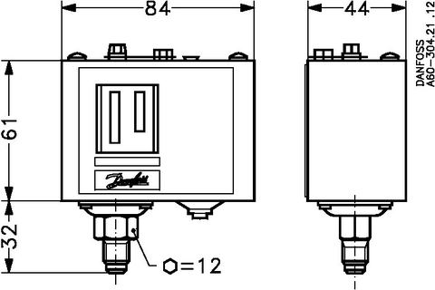 Hochdruckschalter / Pressostat Danfoss KP5 autom. Reset